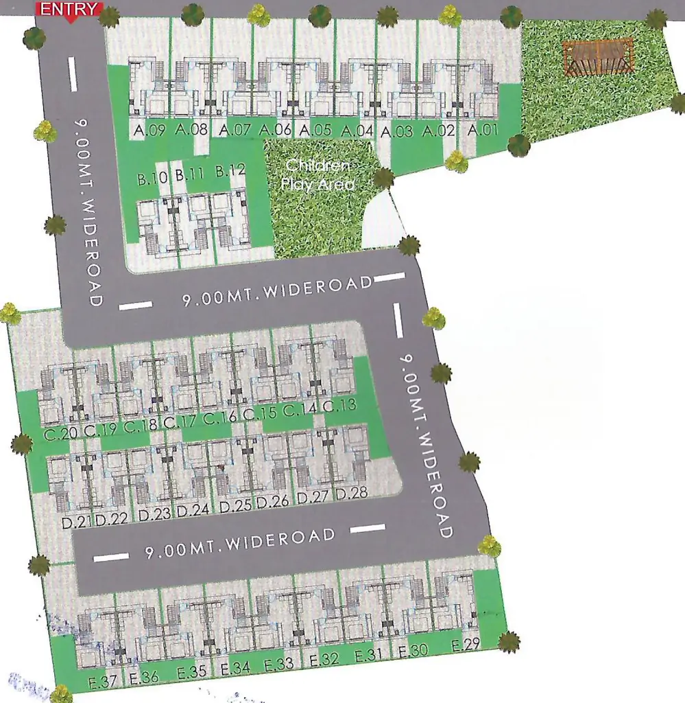 Master Plan of Shree Maruti Vrundavan Tenaments in Gorwa, Vadodara - Image 353760
