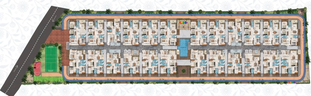 Master Plan of Navakruthi Garden Bay in Electronic City, Bangalore - Image 353772