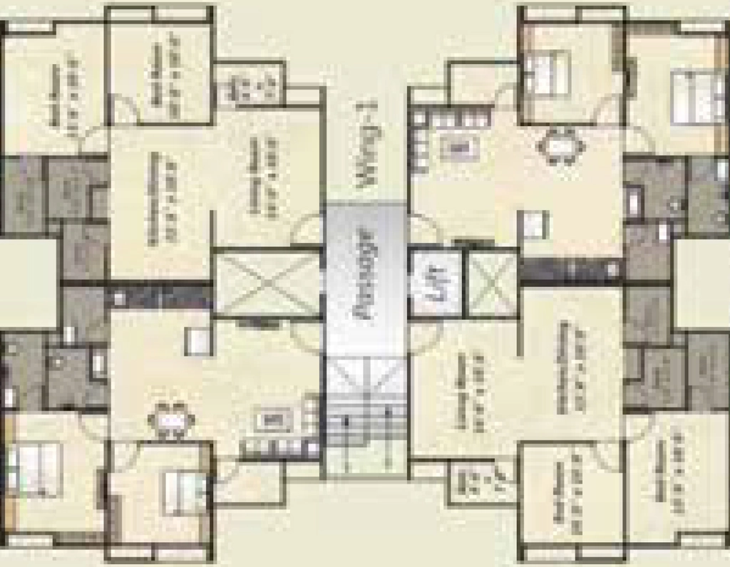 Floor Plan of Shree Wisteria Heights in Waghodia Road, Vadodara - Image 353834