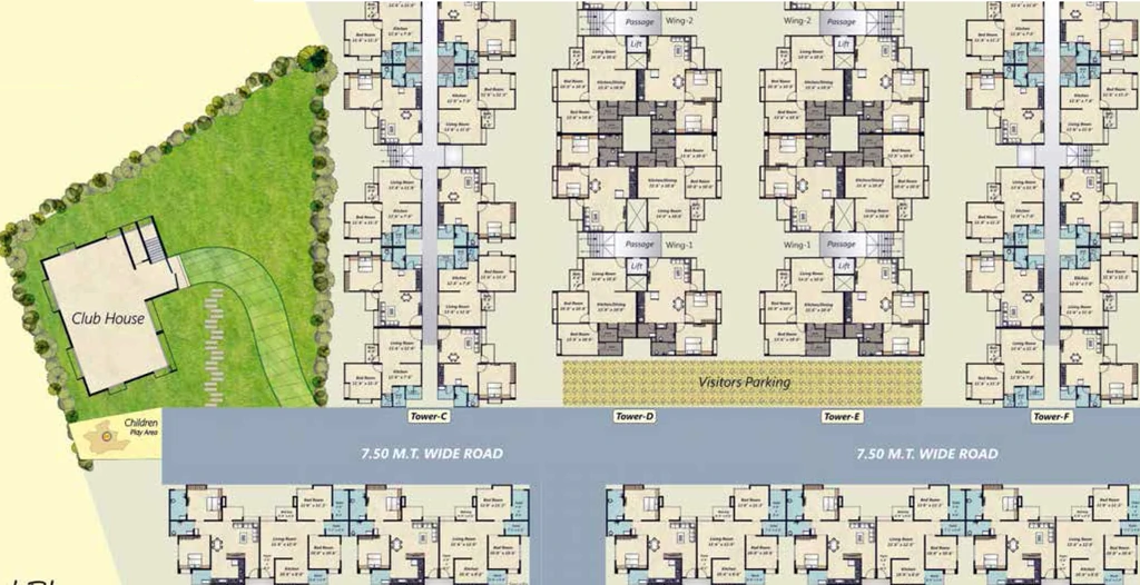 Master Plan of Shree Wisteria Heights in Waghodia Road, Vadodara - Image 353835