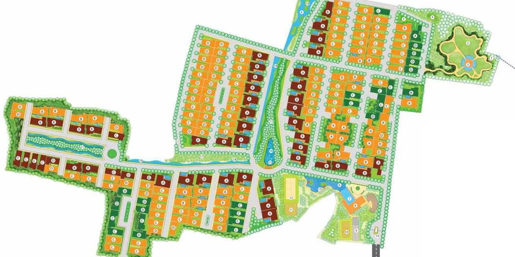 Master Plan of Puravankara Sound Of Water Phase 3 in Bannerghatta, Bangalore - Image 353905