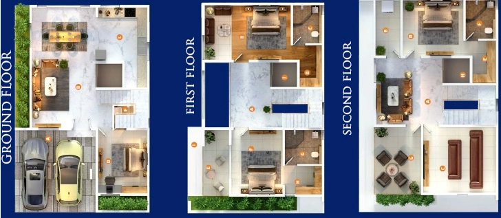 4 BHK House/Villa in Sai Sapphire in KR Puram, Bangalore - Image 891309