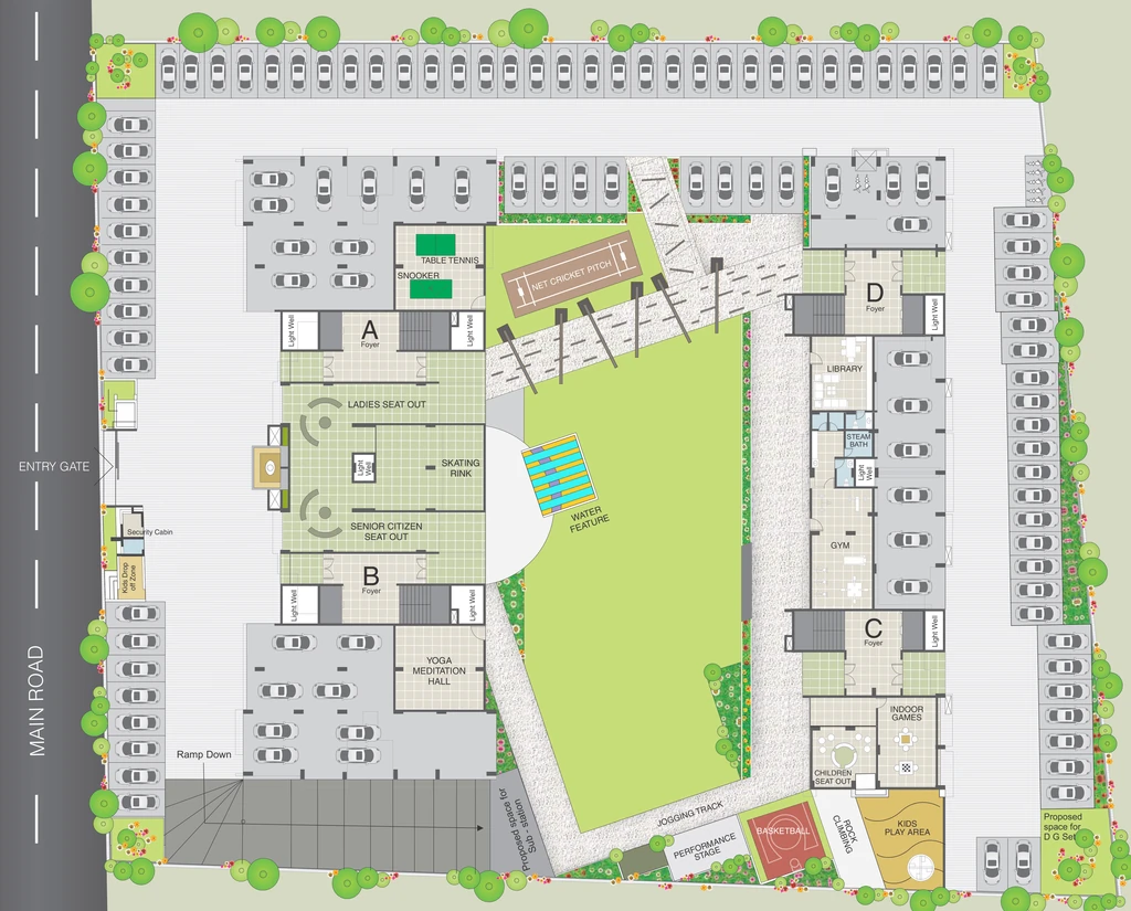Master Plan of Sangani Aditya Heights in Motera, Ahmedabad - Image 354262