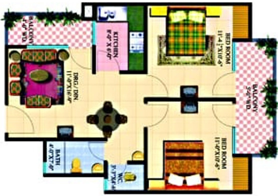 2 BHK Flat in Shourya Aura Chimera in Raj Nagar Extension, Ghaziabad - Image 891474