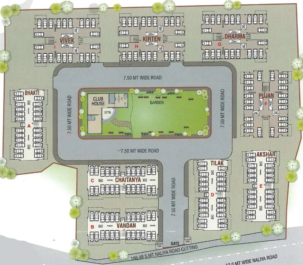 Master Plan of Yogi Greens Residency Phase 2 in Chhani, Vadodara - Image 353969