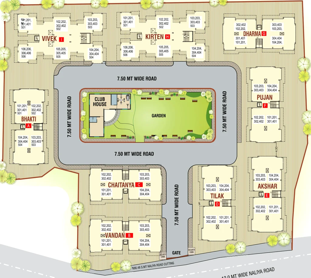 Master Plan of Yogi Greens Residency Phase 3 in Chhani, Vadodara - Image 353977
