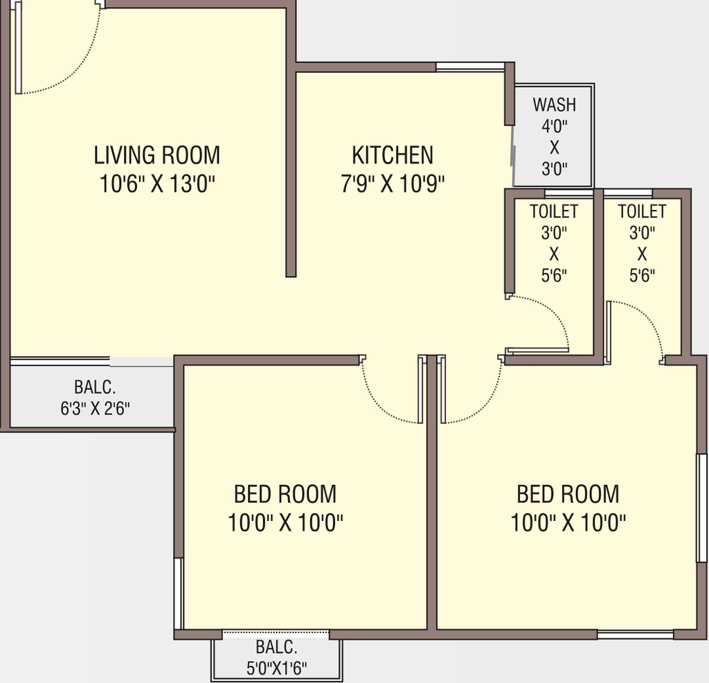 2 BHK Flat in Shrushti Yogi Shrushti Heights in Manjalpur, Vadodara - Image 891328