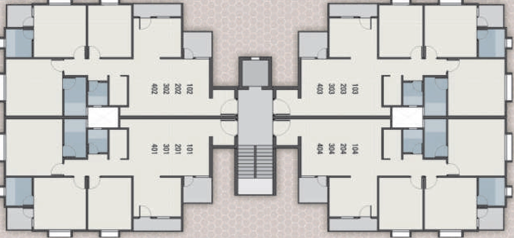 Floor Plan of Uma Yogiraj Dreams in Alkapuri, Vadodara - Image 354001