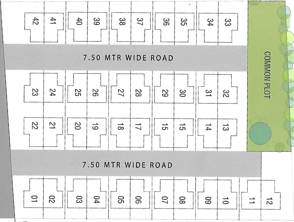 Master Plan of JIP Zubeda Residency in Tandalja, Vadodara - Image 354007
