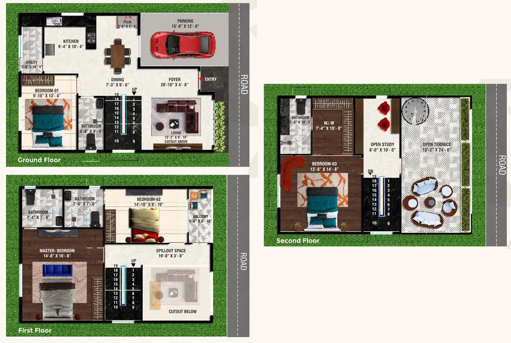 4 BHK House/Villa in YC Raintree in Kaggalipura, Bangalore - Image 891379