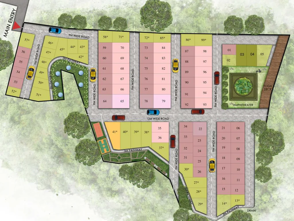 Master Plan of YC Raintree in Kaggalipura, Bangalore - Image 354085