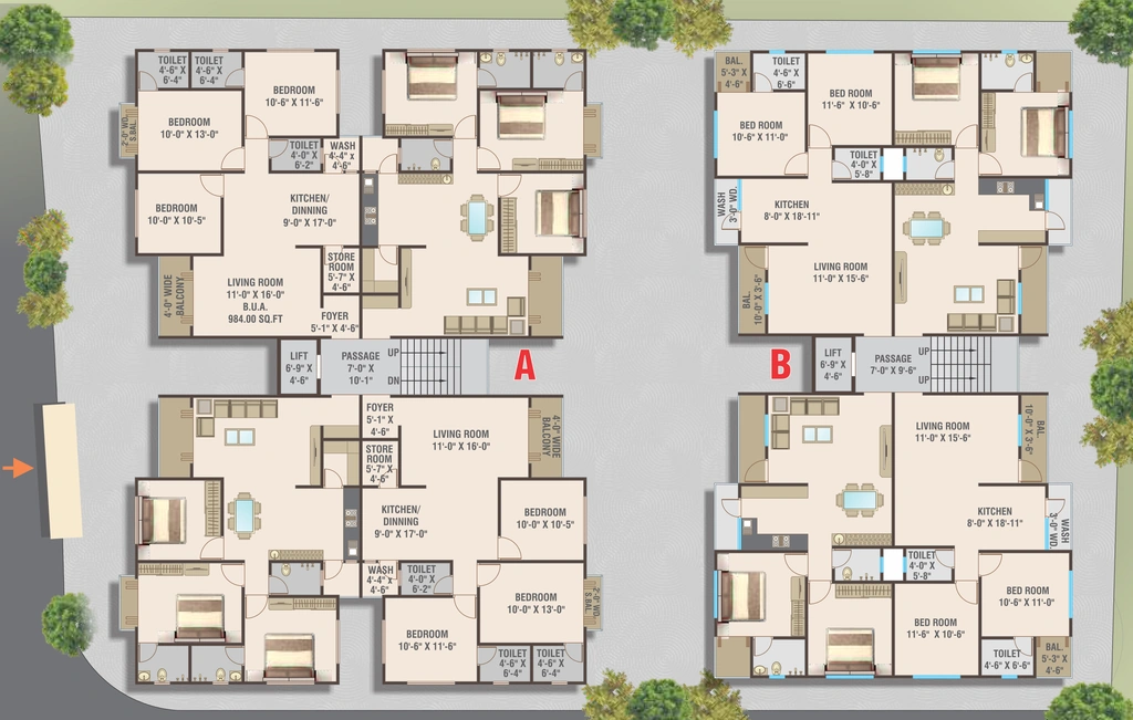 Master Plan of Krinal Tulsi Shyam in Gotri, Vadodara - Image 354114