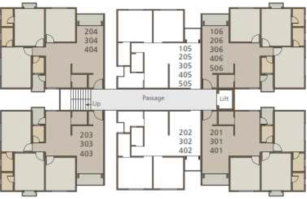 Floor Plan of Upvan Heritage in Harni, Vadodara - Image 354150