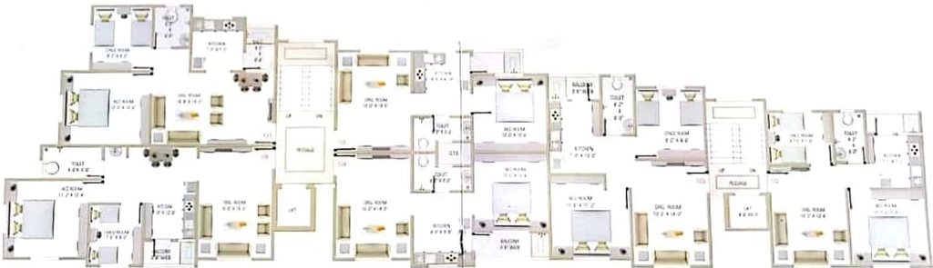 Floor Plan of Aayush Vaibhav Residency in Bhayli Road, Vadodara - Image 354187
