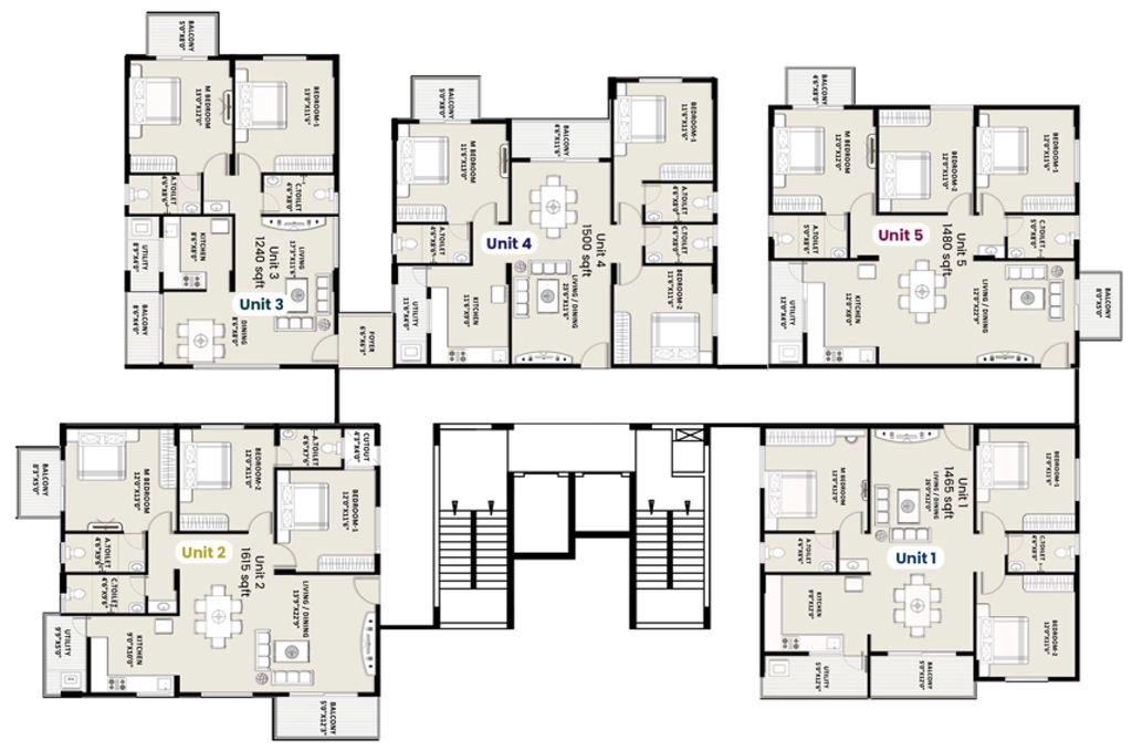 Floor Plan of TG Legacy in Sarjapur, Bangalore - Image 354178