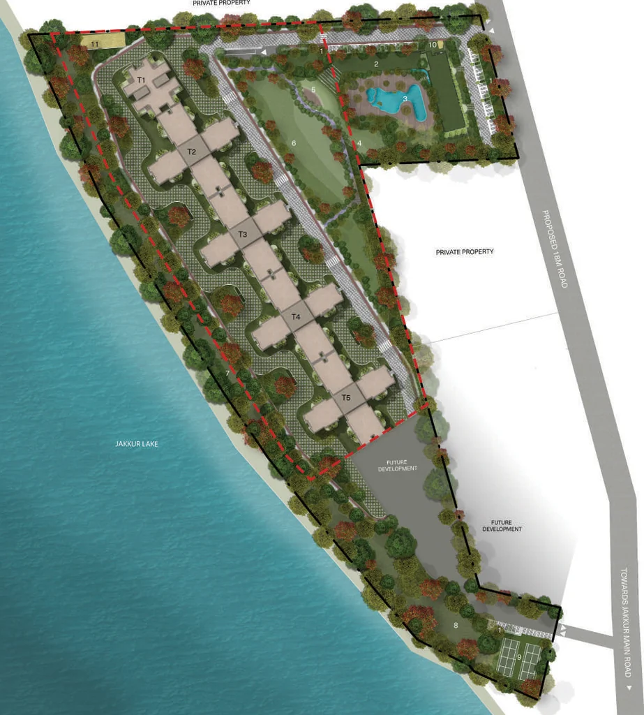 Master Plan of Total Down By The Water in Yelahanka, Bangalore - Image 354196