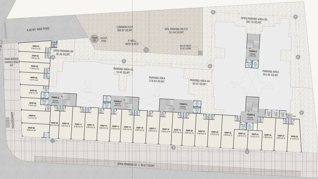 Master Plan of Kanha Vallabh Heights in Tarsali, Vadodara - Image 354236
