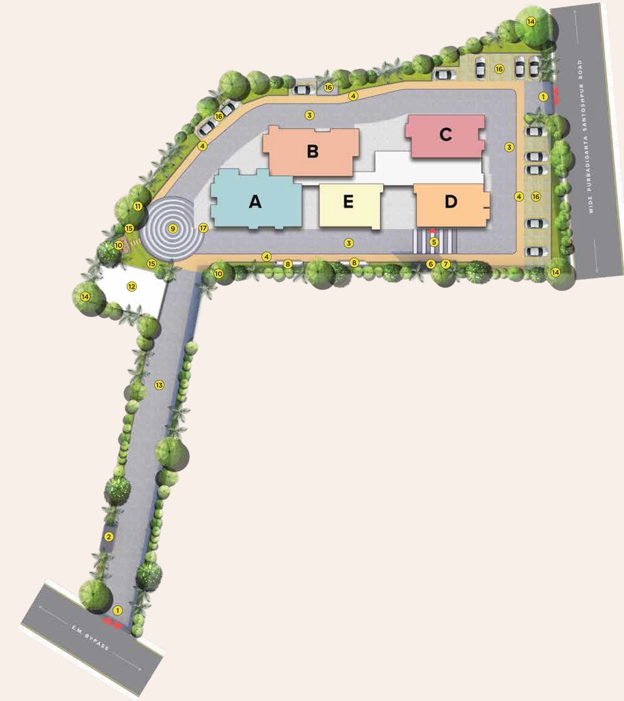 Master Plan of Mirania Evara in EM Bypass, Kolkata - Image 354394
