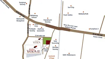 Location of Vedant Vallabh Vatika 2 - Image 354288