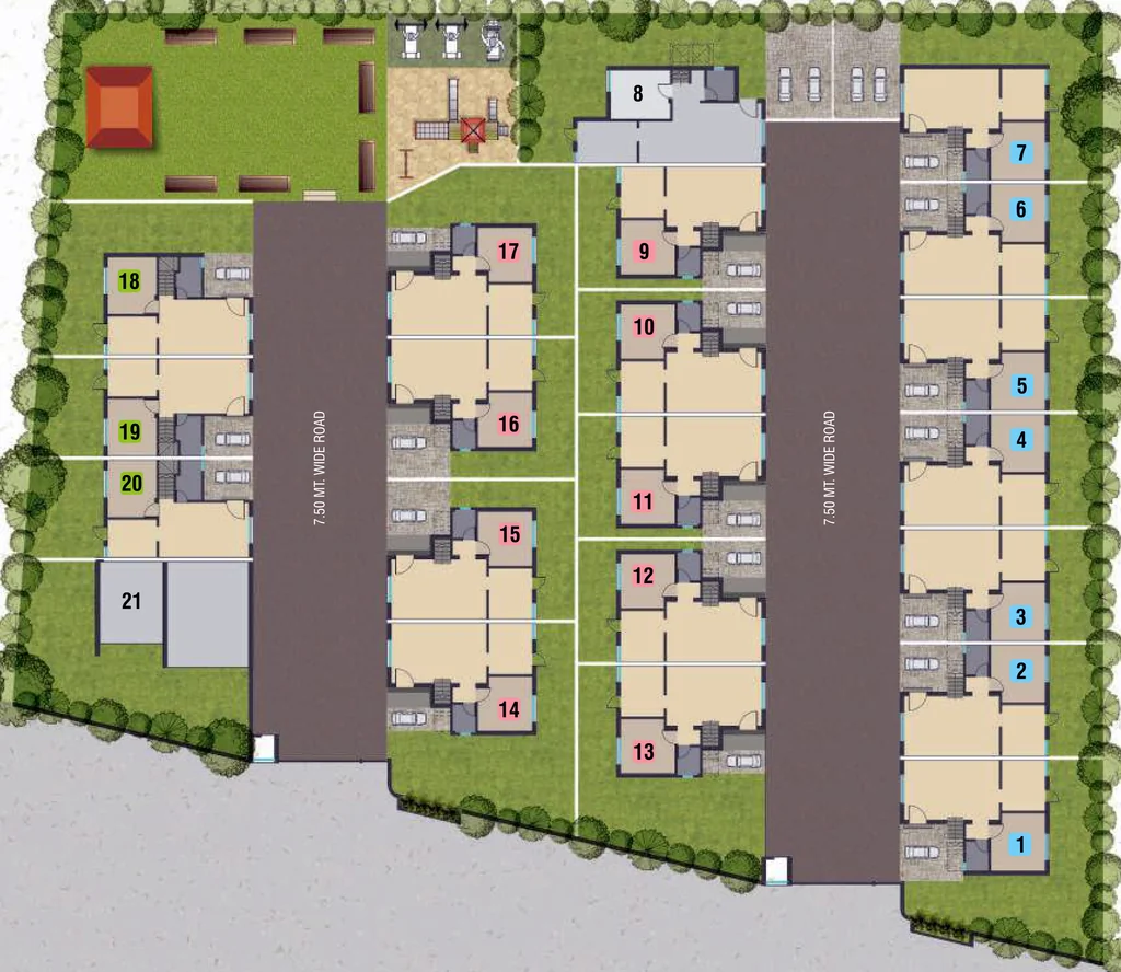 Master Plan of Vedant Vallabh Vatika 2 in Kalali, Vadodara - Image 354289