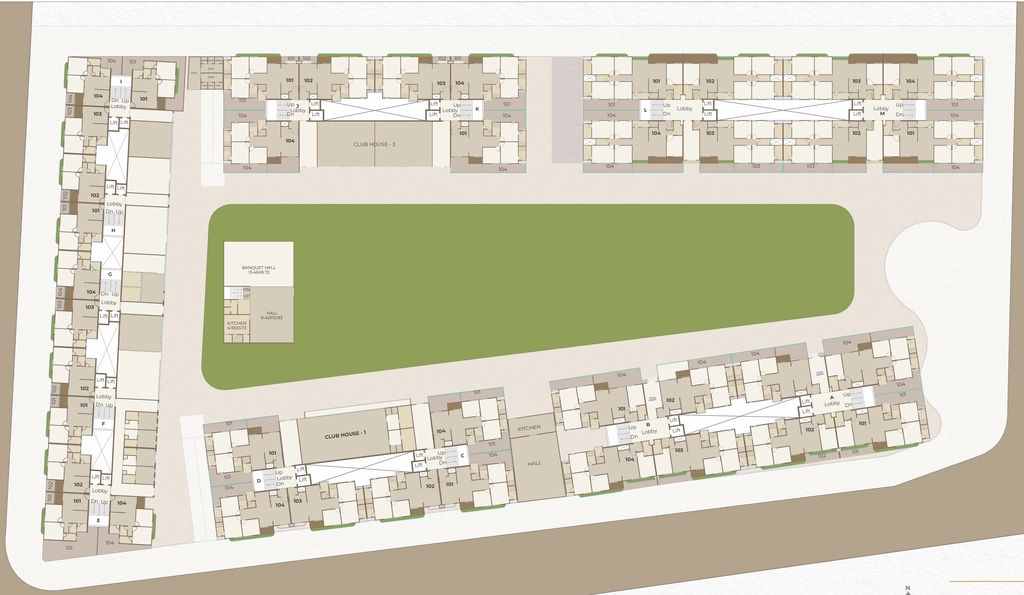 Master Plan of Geeta Vande Mataram in Manjalpur, Vadodara - Image 354311