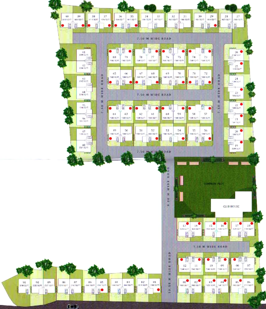 Master Plan of Pawan Vicenza Vanakkam in Kalali, Vadodara - Image 354315
