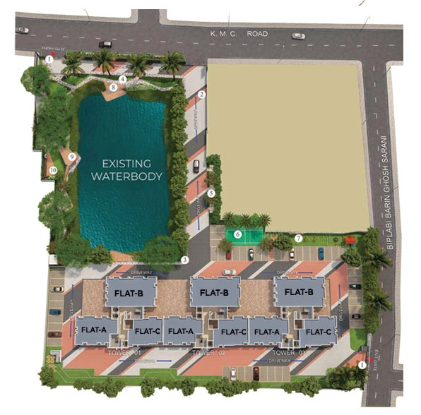 Master Plan of Swastik La Mirada in Bagmari, Kolkata - Image 354366