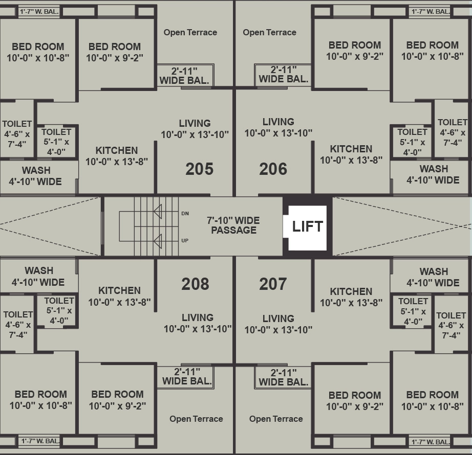 Floor Plan of Aadinath Vardhaman Enclave in Atladara, Vadodara - Image 354383