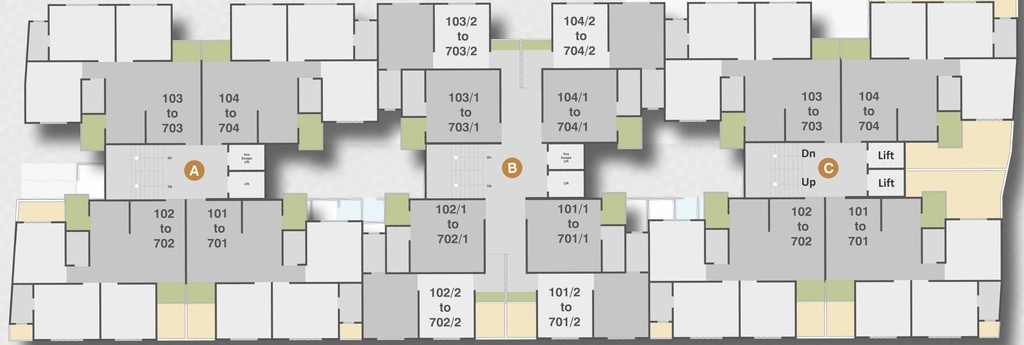 Floor Plan of Shree Vatsalya Homes in Waghodia Road, Vadodara - Image 354442