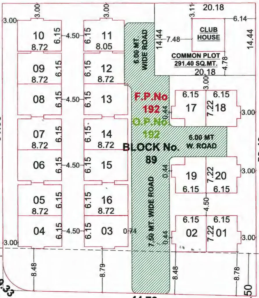 Master Plan of Vinayak Villa in Kapurai, Vadodara - Image 354448
