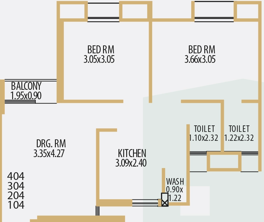 2 BHK Flat in Pawan Viram 2 Phase 2 in Vadsar, Vadodara - Image 891532