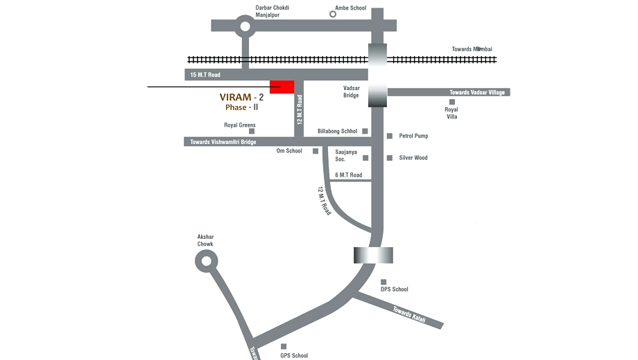 Location of Pawan Viram 2 Phase 2 in Vadsar, Vadodara - Image 354469