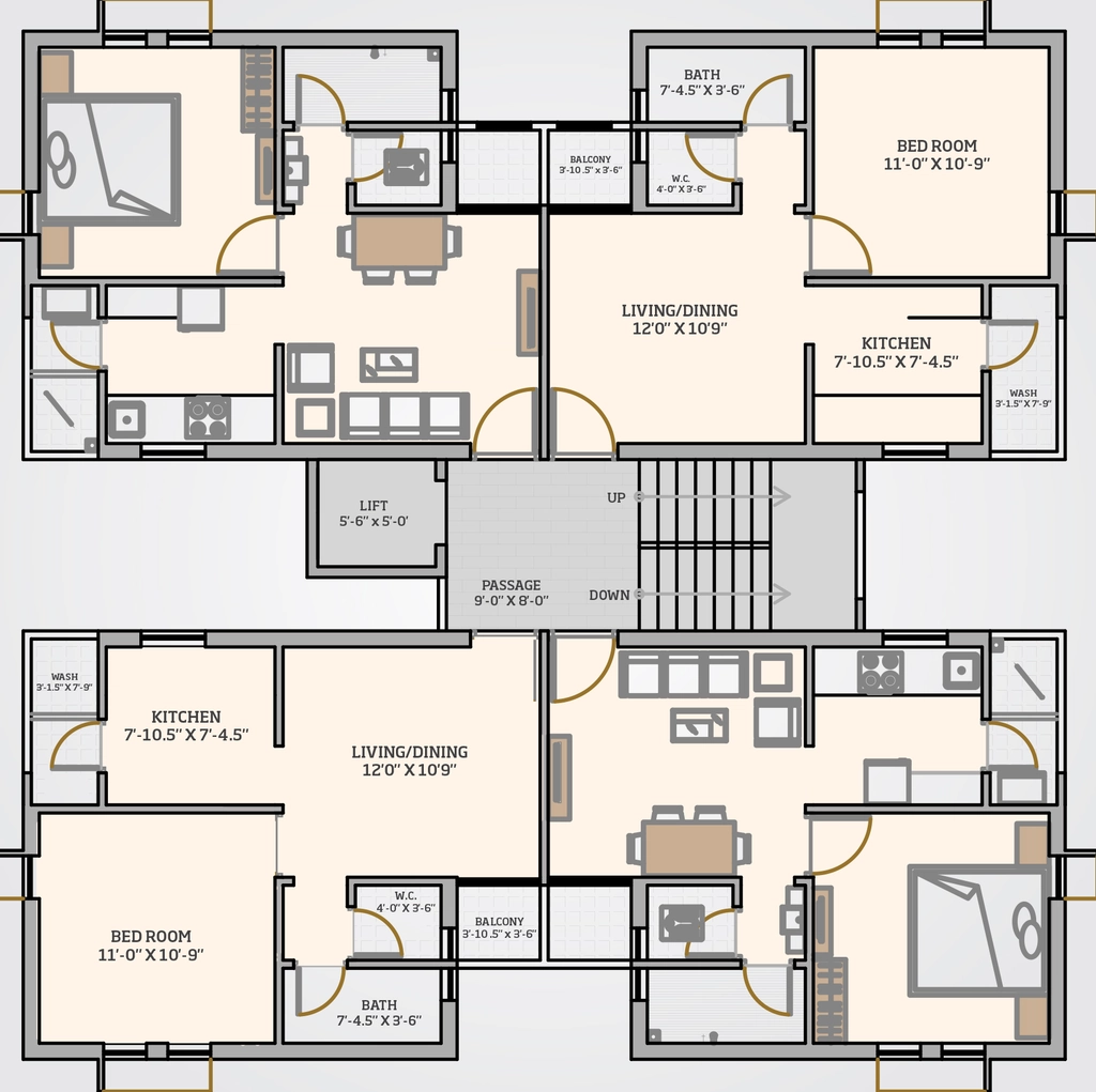 Floor Plan of Pawan Viram 3 in Makarpura, Vadodara - Image 354476