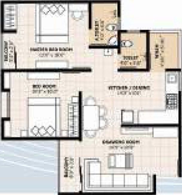 1 BHK Flat in Sneh Velani Exotica in Atladara, Vadodara - Image 891563