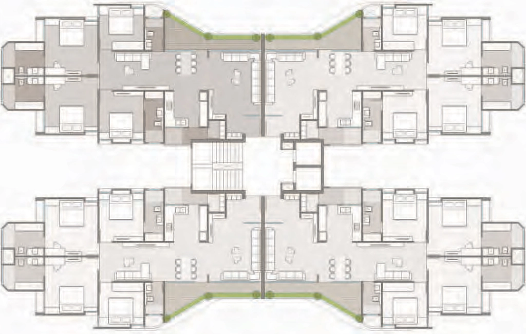 Floor Plan of Pawan Vicenza Highbreeze in Kalali, Vadodara - Image 354593