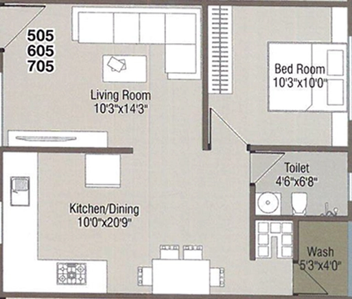 1 BHK Flat in Bhargavi Vishranti Heights in Padra, Vadodara - Image 891654