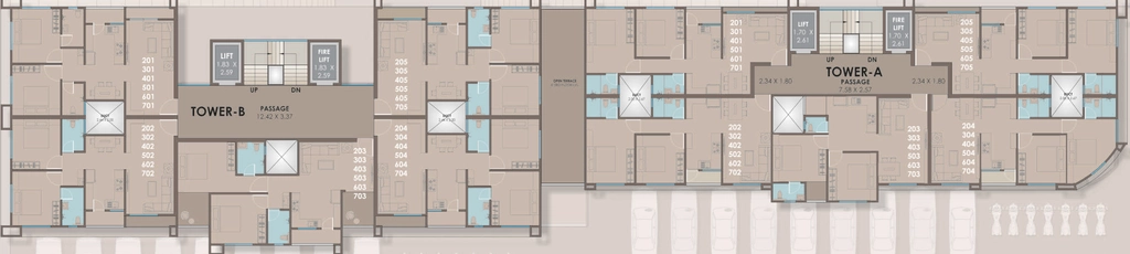 Floor Plan of D G Vivanta in Bhayli, Vadodara - Image 354643