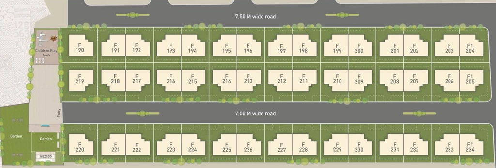 Master Plan of Shree Bhakti Vraj Villa in Kendranagar, Vadodara - Image 354703