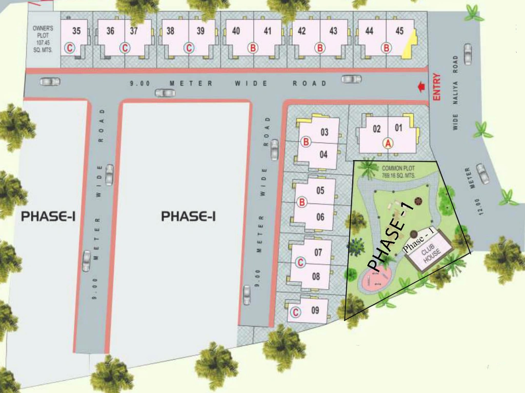 Master Plan of Vrajbhumi Bunglows Phase 2 in Koyali, Vadodara - Image 354713