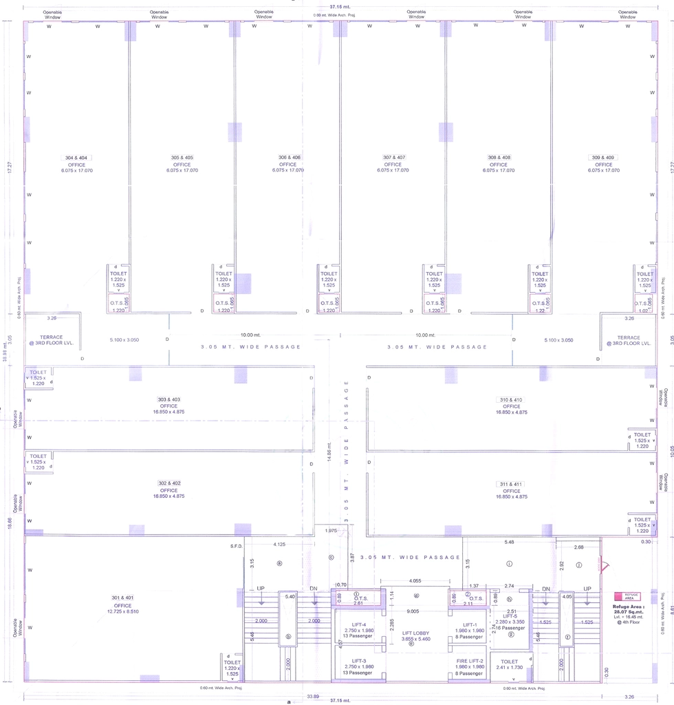 Floor Plan of Missaki The Visitt in Vesu, Surat - Image 354819