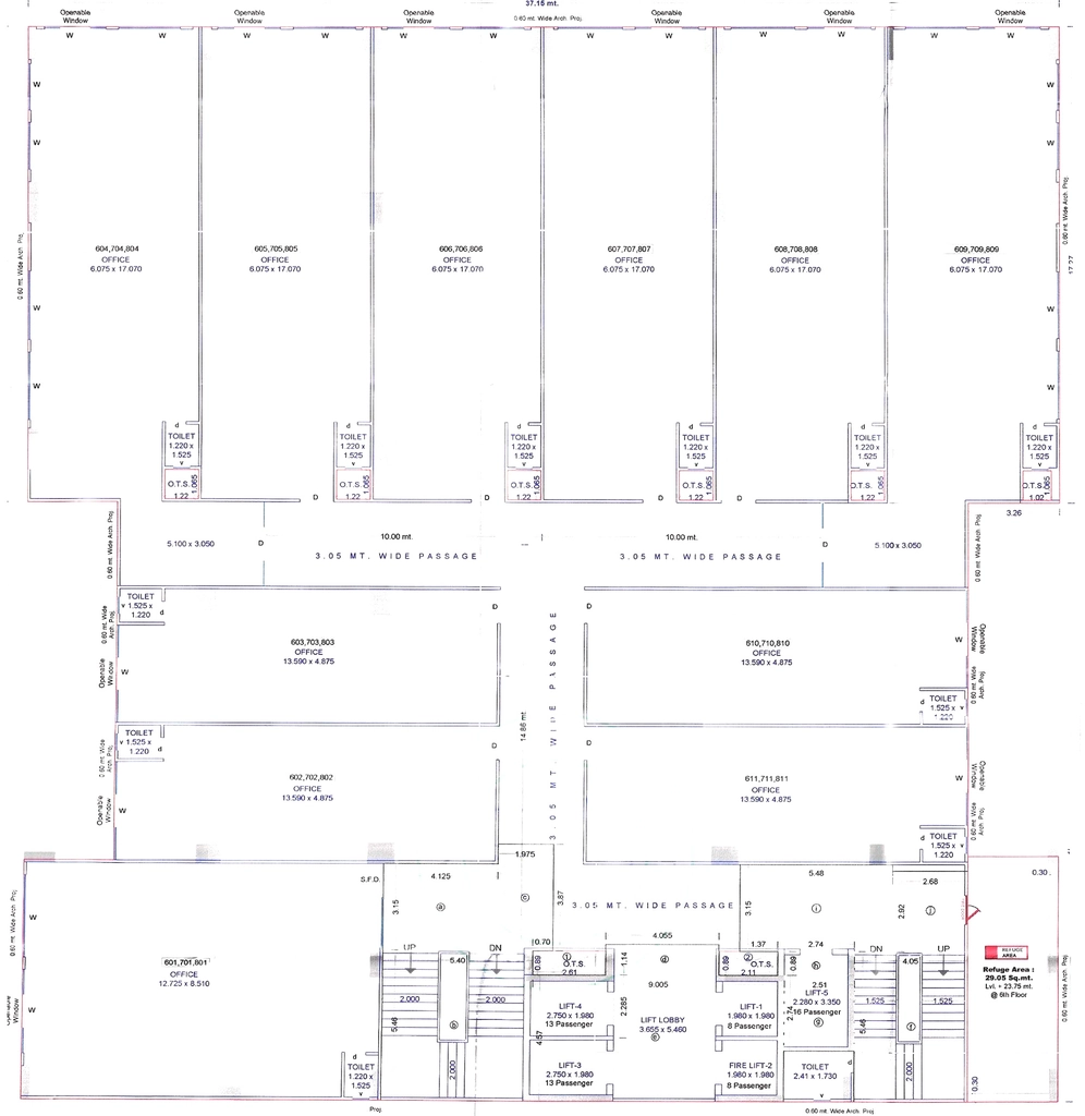 Floor Plan of Missaki The Visitt in Vesu, Surat - Image 354818