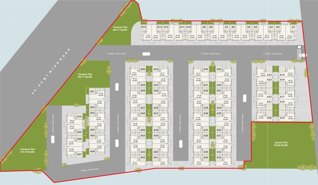 Master Plan of Shivay Vraj Vihar Tenament in Navapura, Vadodara - Image 354826