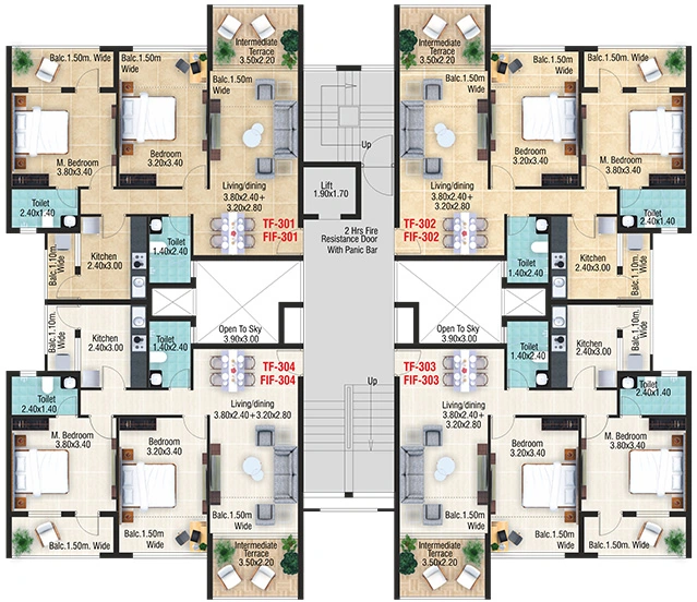 Floor Plan of Porobo Belmonte in Margao, Goa - Image 354870