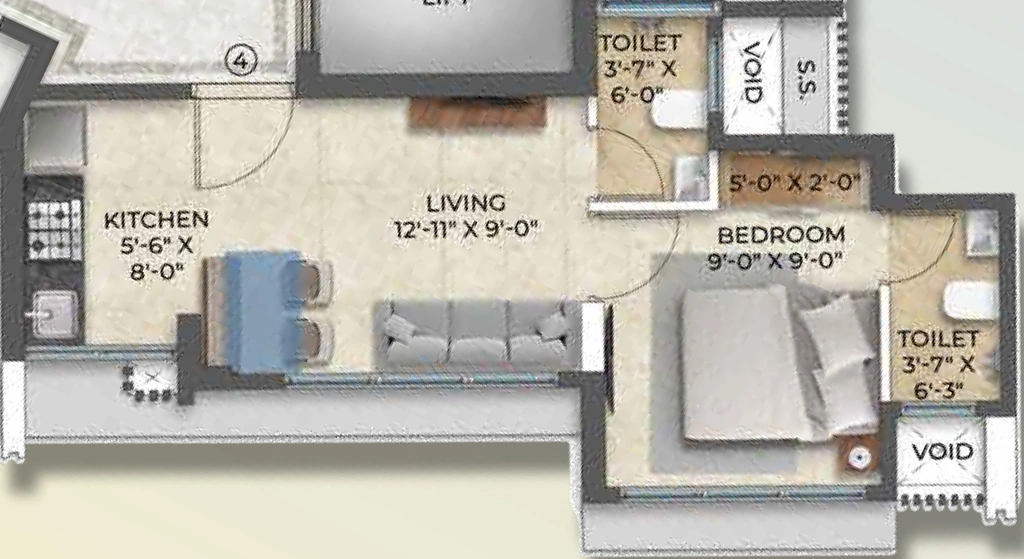 1 BHK Flat in Sahakar Ved in Goregaon West, Mumbai - Image 922858