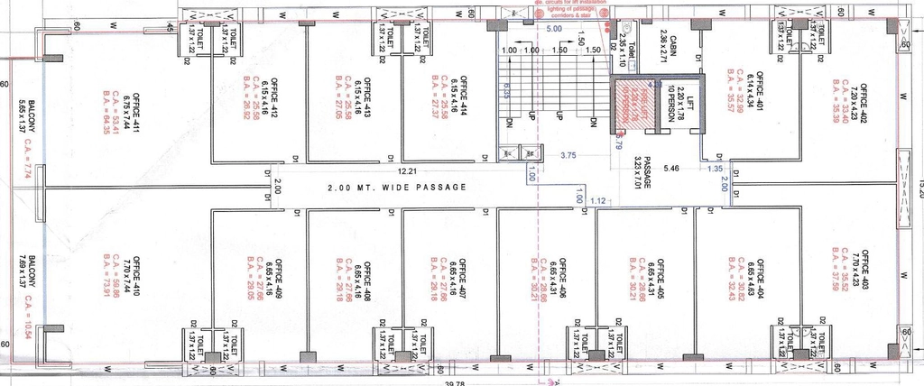 Floor Plan of Trivedaa Rize in Vesu, Surat - Image 354926