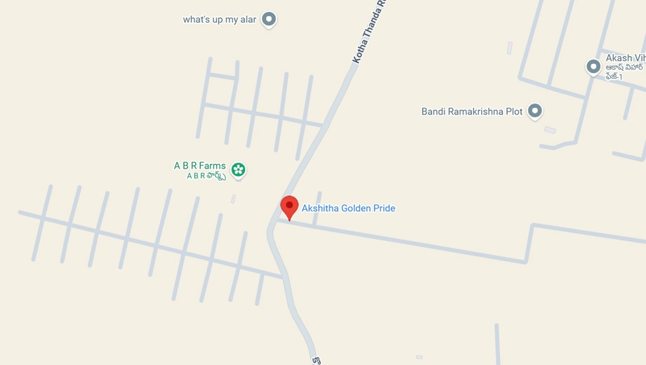 Location of Akshita Golden Pride in Maheshwaram, Hyderabad - Image 354931