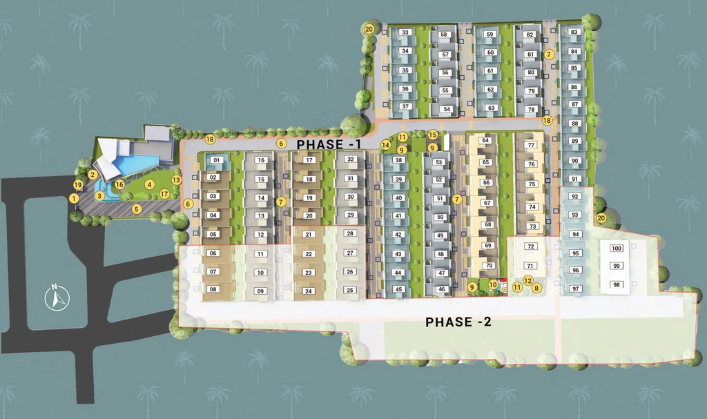 Master Plan of DTC Palm Grove in Joka, Kolkata - Image 355055