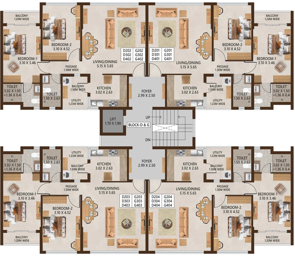 Floor Plan of Serene Meadows in Kadamba Plateau, Goa - Image 355081