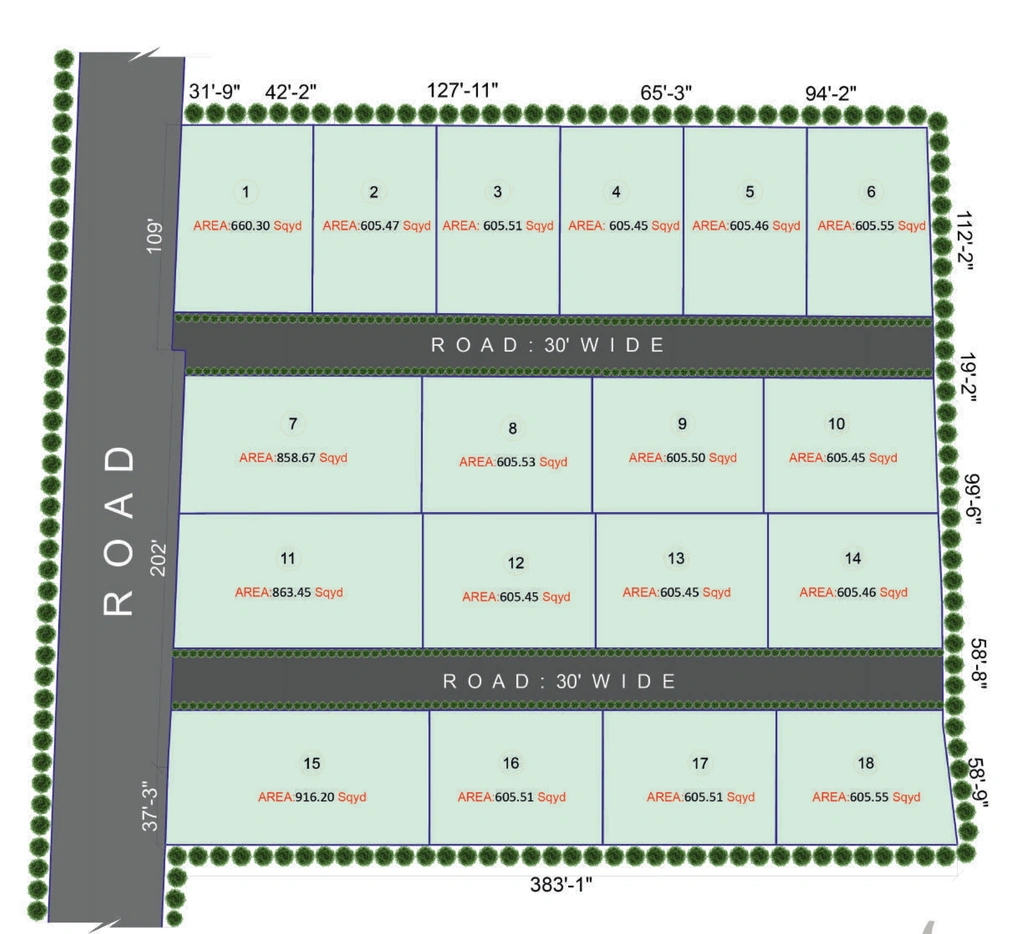 Master Plan of Myron Western Blossoms in Shankarpally, Hyderabad - Image 355111