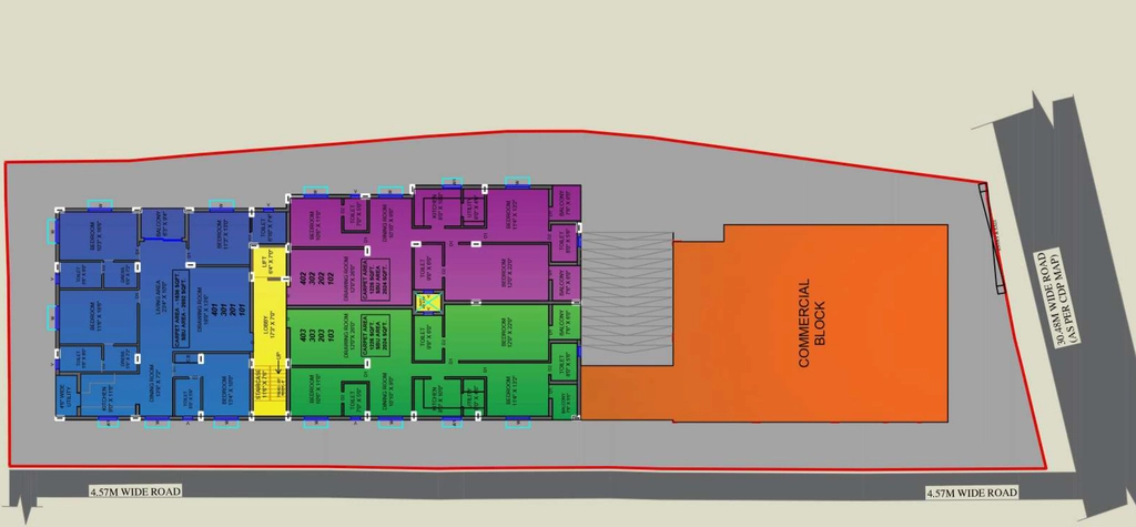 Master Plan of Shuvam Towers in Forest Park, Bhubaneswar - Image 355586